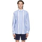 Polo Ralph Lauren Blue and White Striped Classic Fit Shirt