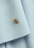 Anine Bing Moni Wool and Cashmere-blend Cardigan Light Blue