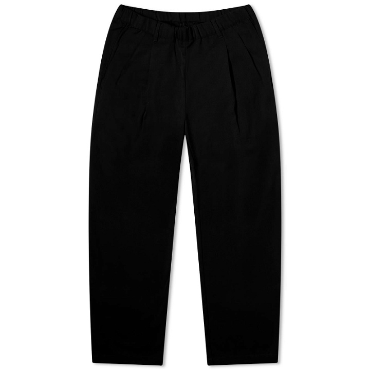 Photo: Dime Men's Pleated Twill Trousers in Black