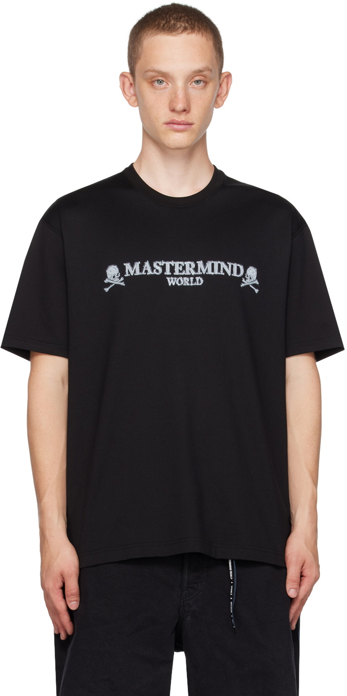 mastermind WORLD Black Printed T-Shirt MASTERMIND WORLD