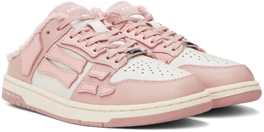 AMIRI Pink & Off-White Skel-Top Sneakers Amiri