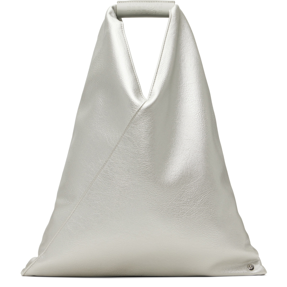 MM6 Maison Margiela Silver Small Triangle Tote