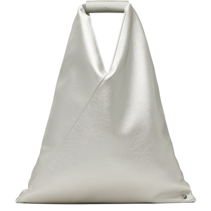 Photo: MM6 Maison Margiela Silver Small Triangle Tote