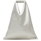 MM6 Maison Margiela Silver Small Triangle Tote