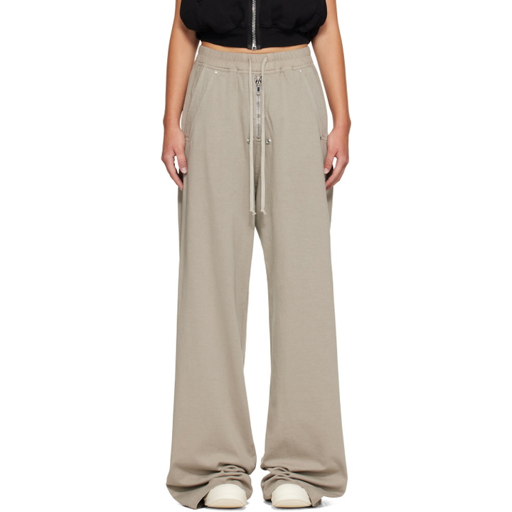 Photo: Rick Owens DRKSHDW Taupe Tower Geth Belas Sweatpants