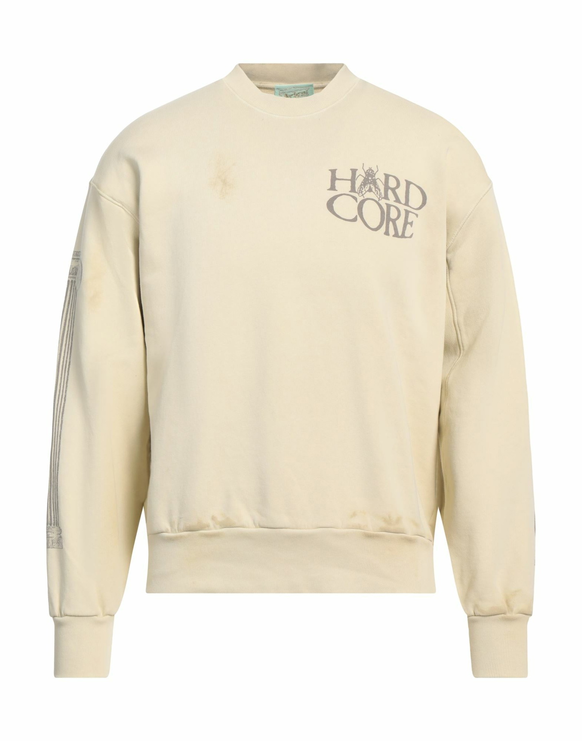 Aries Mens Sweatshirt Cream