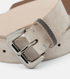 Brunello Cucinelli Monili suede belt