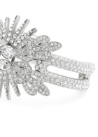 Rabanne Floral Crystal-embellished Bracelet - Silver - One Size
