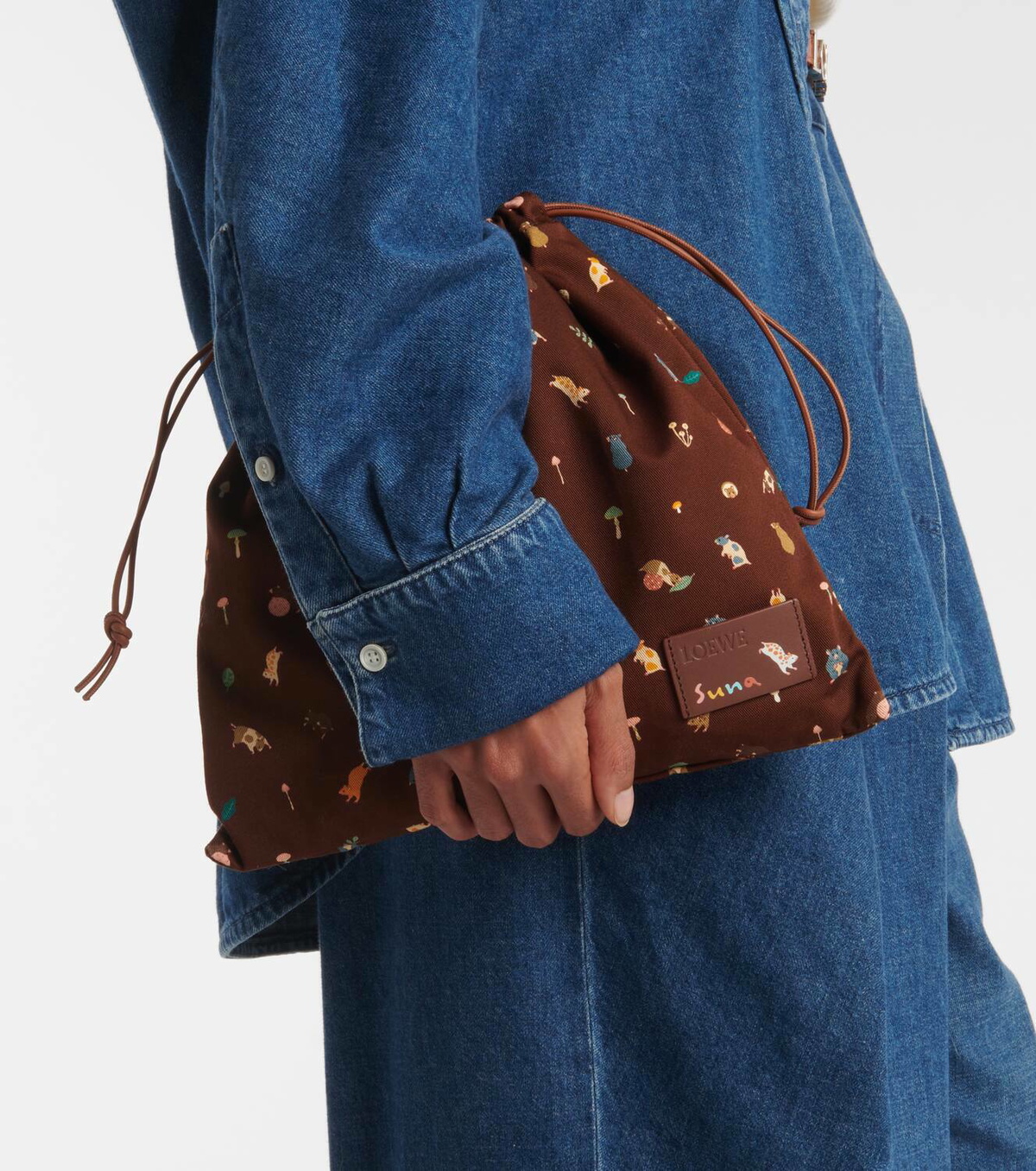 Loewe x Suna Fujita Hamster cotton canvas pouch Loewe