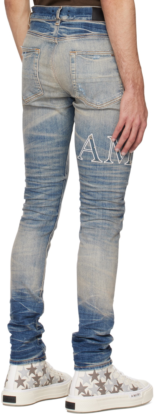 AMIRI Blue Bandana Jeans Amiri