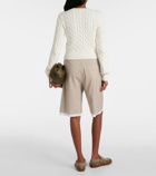 Loewe Anagram cable-knit cotton sweater