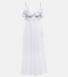 Giambattista Valli - Ruffle-trim cotton poplin midi dress