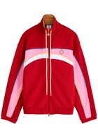 Casablanca Oversized Jersey Track Jacket Red