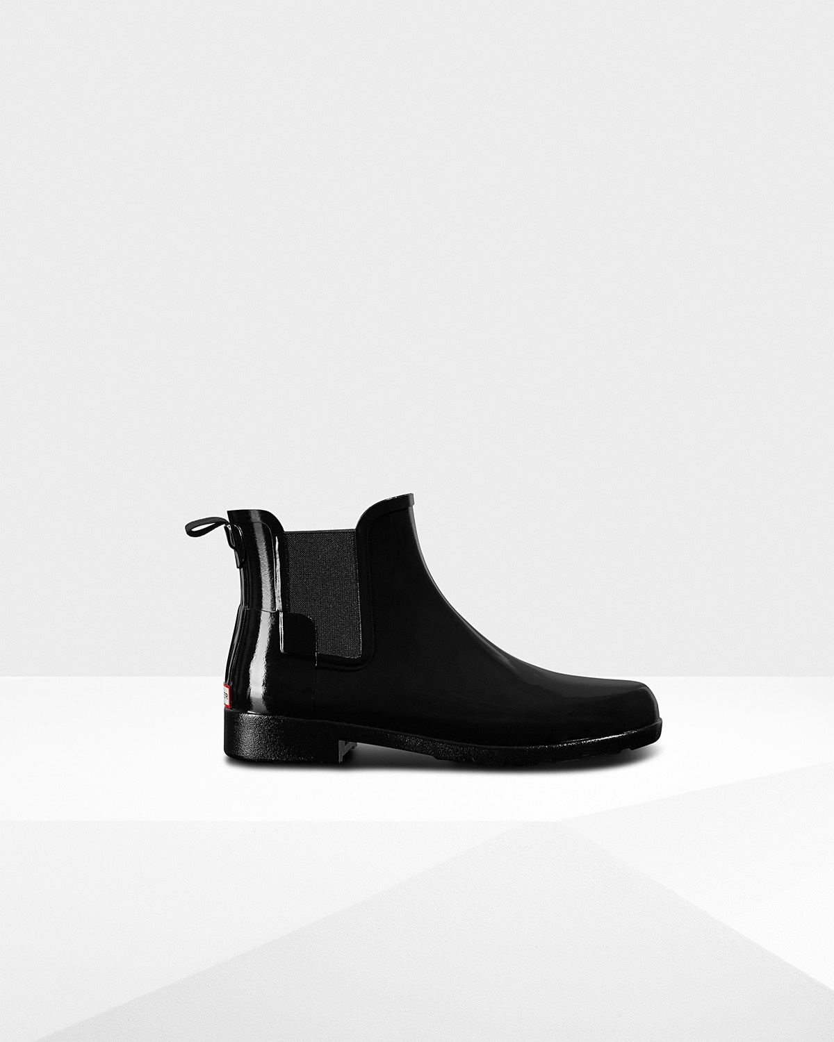 Hunter refined gloss chelsea boots best sale