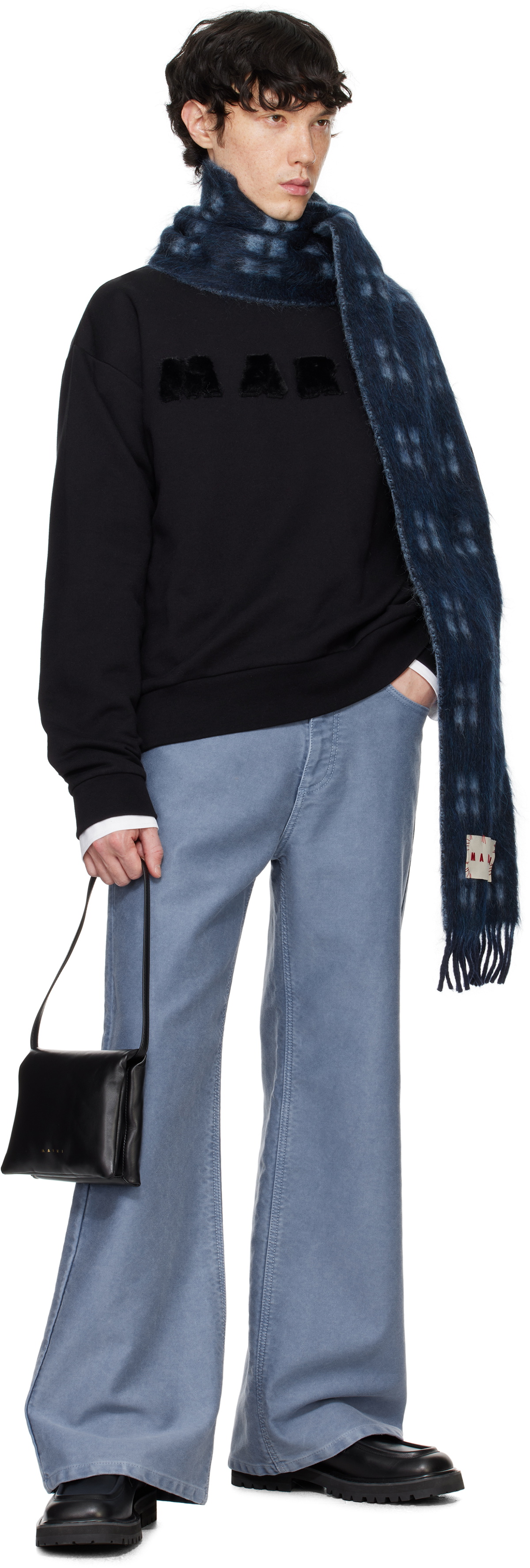 Marni Blue Overdyed Jeans Marni