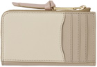 Marc Jacobs Beige 'The Utility Snapshot Top Zip Multi' Wallet
