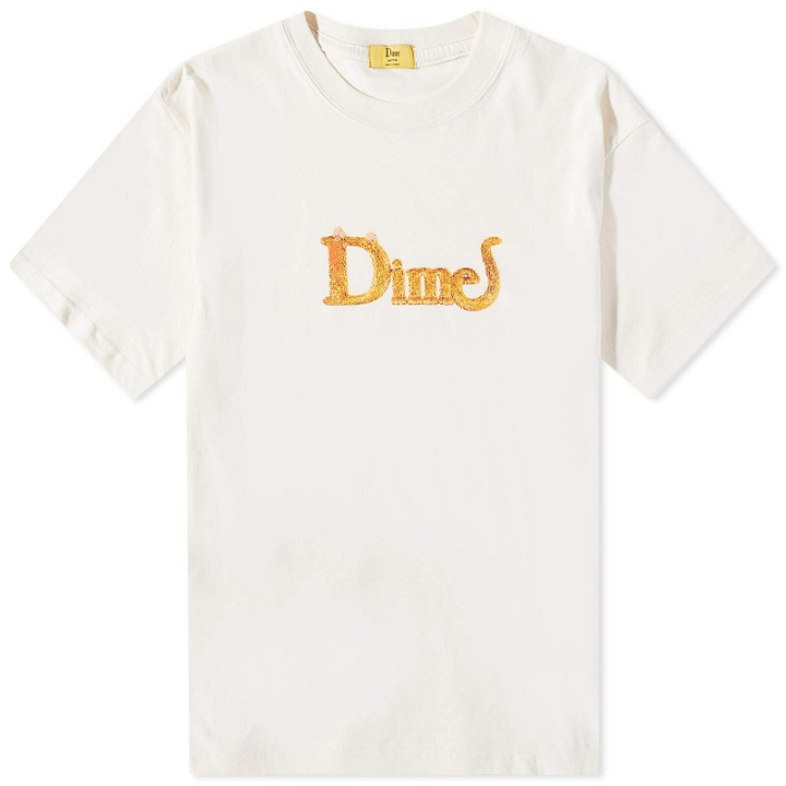 Photo: Dime Men's Classic Cat Logo T-Shirt in Rice