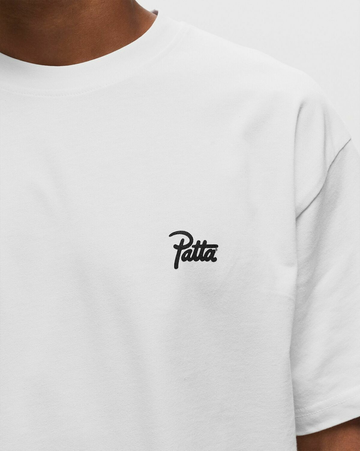 Patta Patta Basic Script Logo T Shirt White Shortsleeves Patta