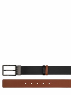 VALENTINO GARAVANI - 35mm Reversible Buckle Leather Belt