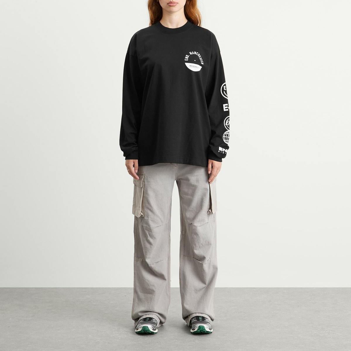 END. City Series 2.0 Manchester Long Sleeve T-Shirt in Black