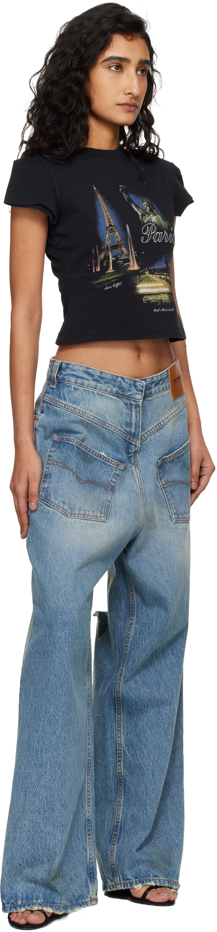 VETEMENTS Blue Back-to-Front Jeans