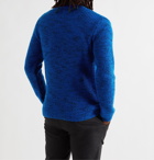 Folk - Ripple Mélange Wool-Blend Sweater - Blue