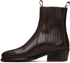 LEMAIRE Brown Vegetable-Tanned Chelsea Boots