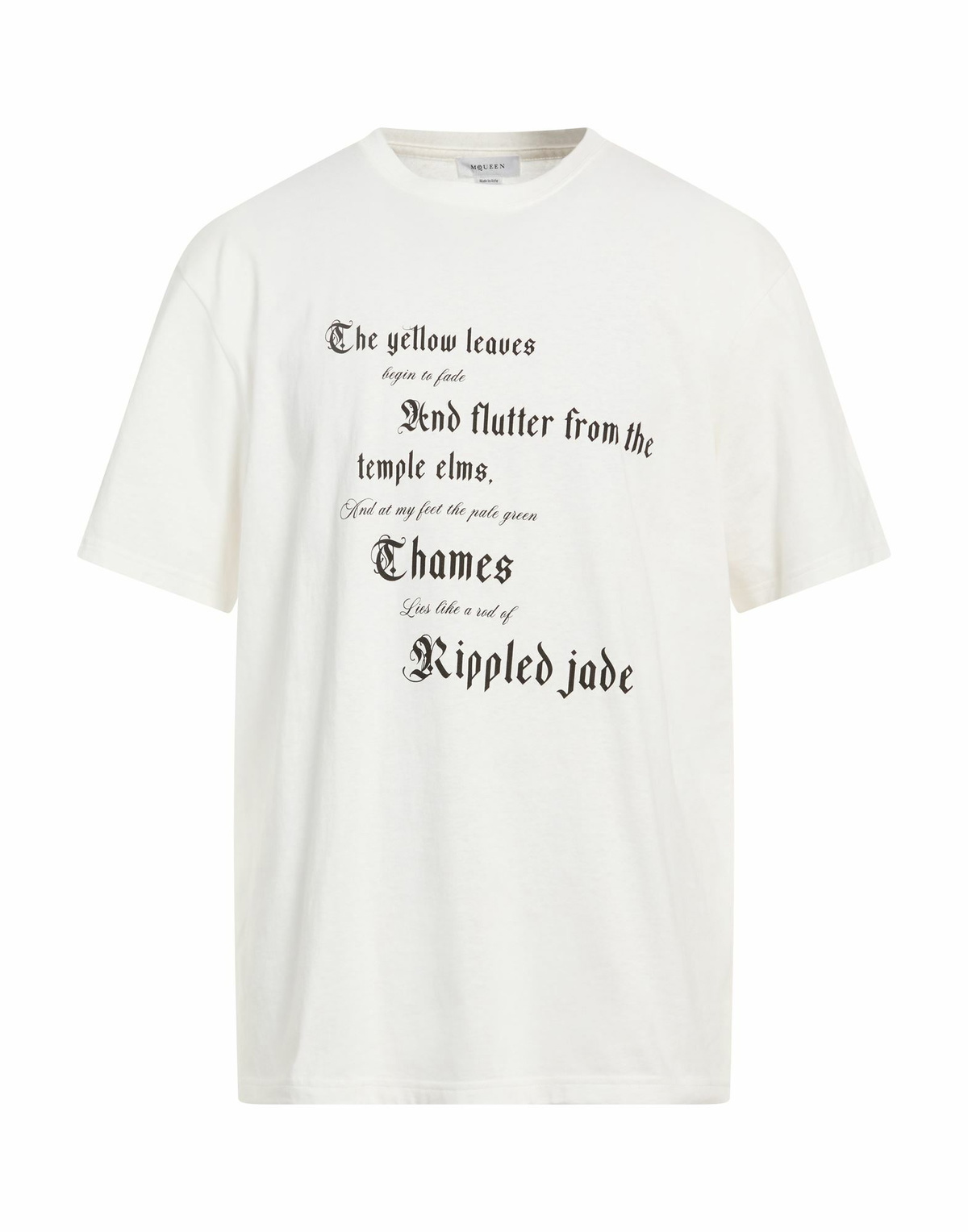 Mcqueen Mens T-shirt Ivory