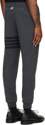 Thom Browne Gray Solid Loopback 4-Bar Sweatpants
