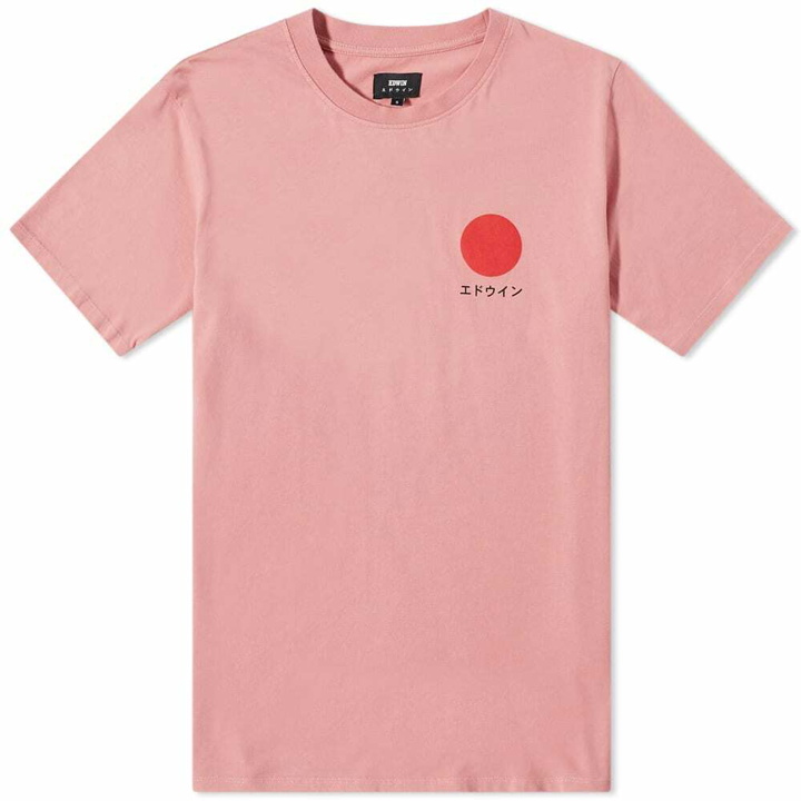 Photo: Edwin Men's Japanese Sun T-Shirt in Dusty Rose