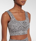 Varley - Delta snake-print sports bra