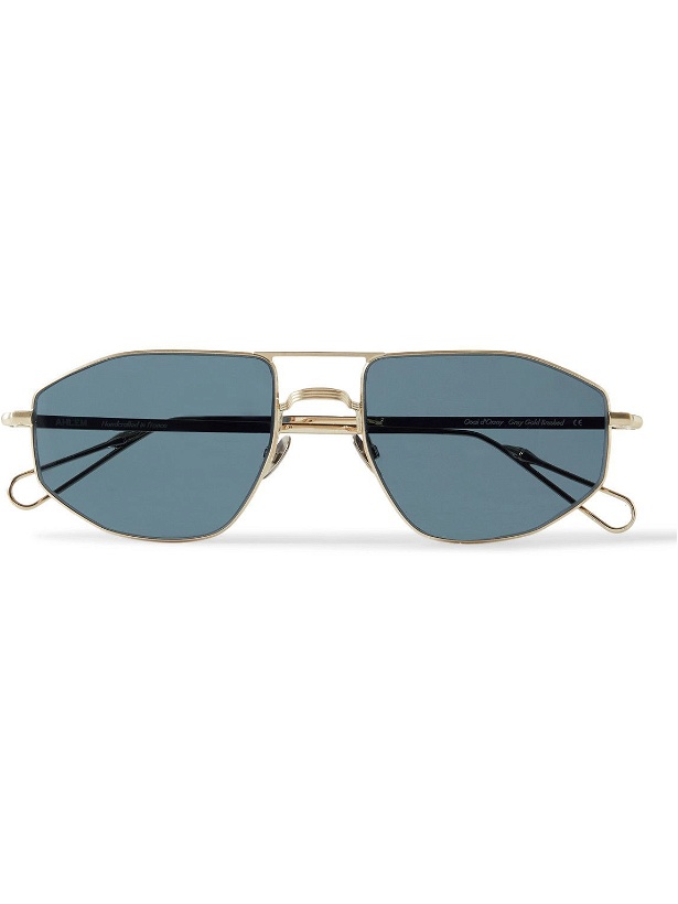 Photo: AHLEM - Quai d'Orsay Aviator-Style Gold-Plated Sunglasses