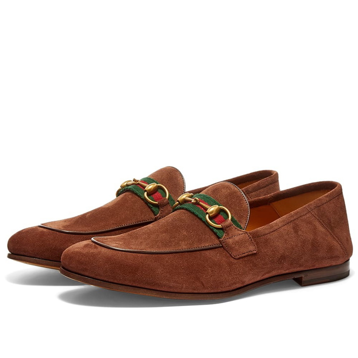 Photo: Gucci Brixton Bit Web Suede Loafer