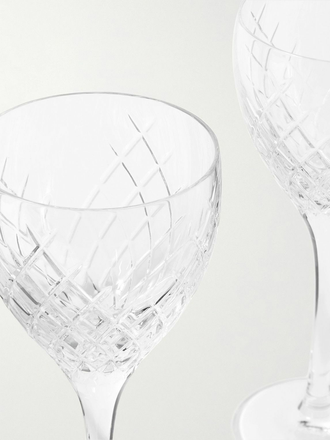 Barwell Cut Crystal Red Wine Glass, Set of Four - Soho Home