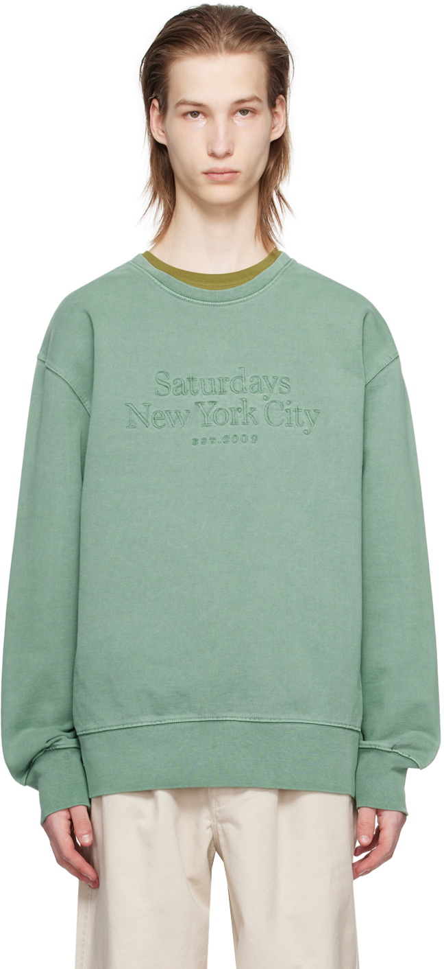 Photo: Saturdays NYC Green Bowery Miller Sweatshirt