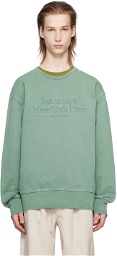 Saturdays NYC Green Bowery Miller Sweatshirt