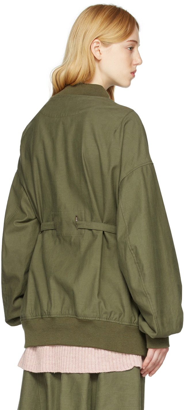 Regulation Yohji Yamamoto Khaki Bomber Jacket Regulation Yohji