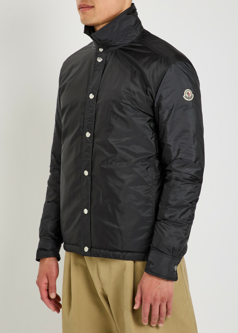 Moncler Meridelle Layered Padded Shell Jacket Navy