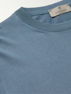 Canali - Slim-Fit Cotton Sweater - Blue