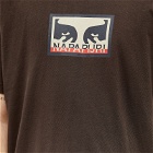 Napapijri Men's x Obey Logo T-Shirt in Brown Ebony
