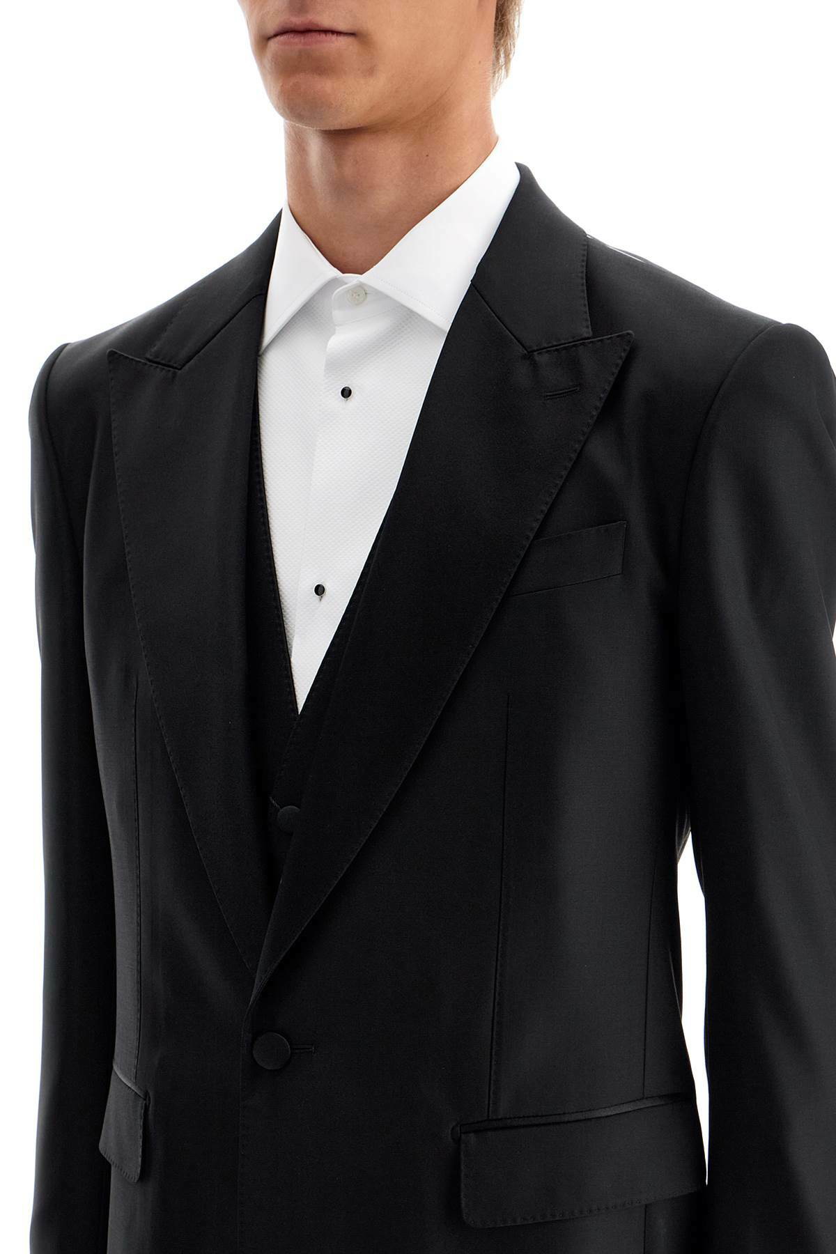 テーラードジャケット Dolce&Gabbana Wool And Silk Tuxedo DOLCE & GABBANA wool and silk tuxedo suit Black Dolce & Gabbana