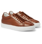 Paul Smith - Basso Burnished-Leather Sneakers - Brown
