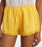 Dôen Leda lace-trimmed shorts