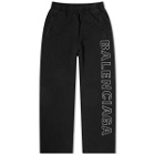 Balenciaga Men's Outline Sweat Pants in Washed Black/White