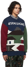 4SDESIGNS Multicolor 4SD Landscape Sweater
