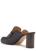 JW Anderson 70 Leather Loafer Mules Black