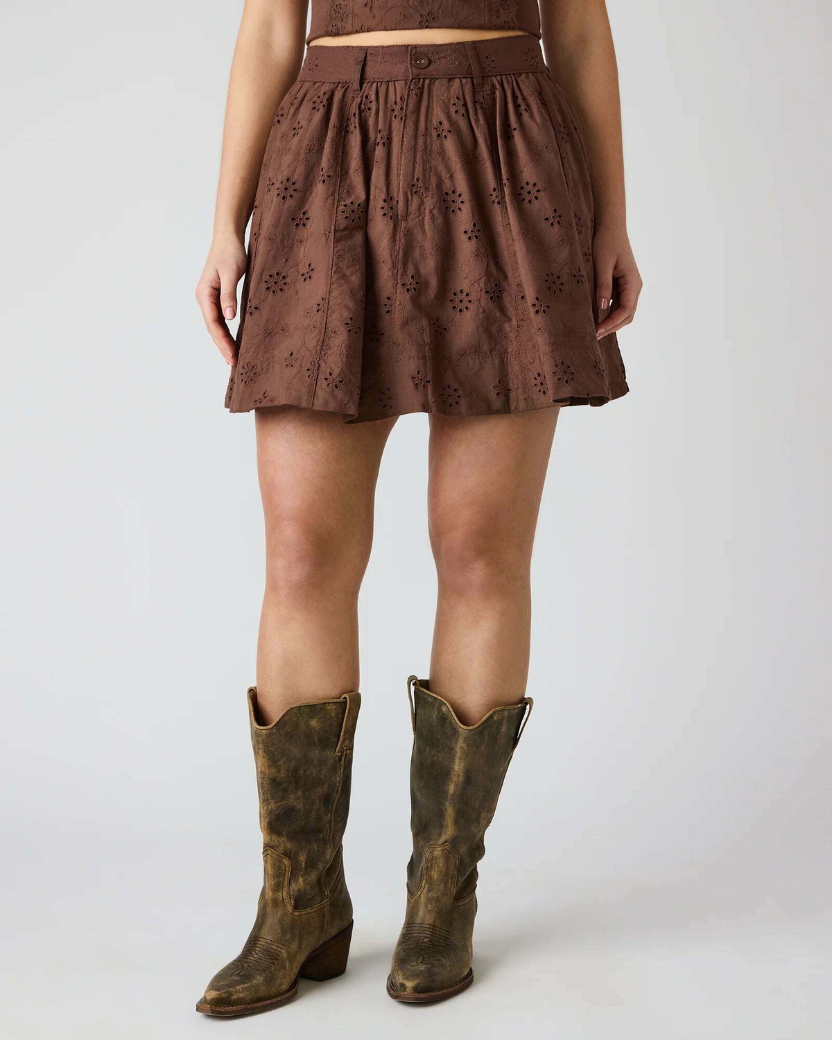 Steve Madden Vanny Skirt in Brown