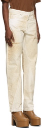 Bianca Saunders Beige Wrangler Edition Knit Where Jeans