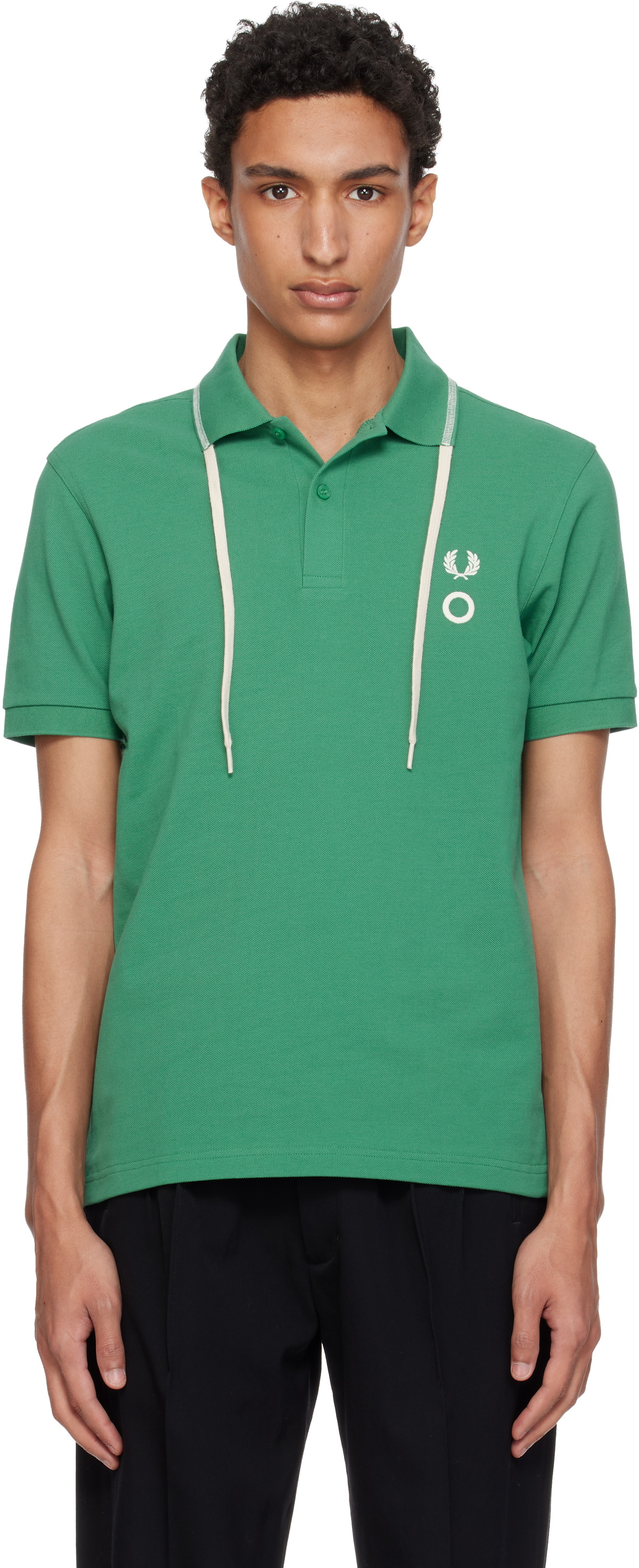 Craig Green Green Fred Perry Edition Drawcord Collar Polo Craig Green