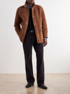 Kiton - Panelled Shearling Field Jacket - Brown